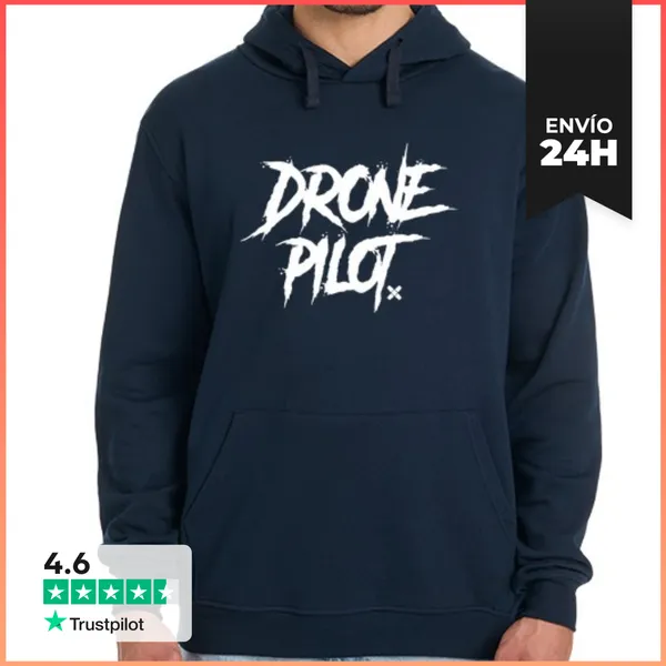 Sudadera Unisex Con Capucha DGDRONE DRONE PILOT LaTostadora