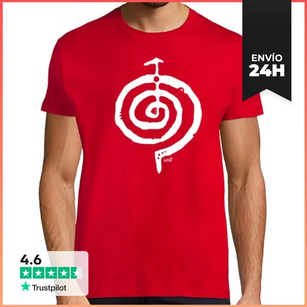 Camiseta Hombre Clásica Espiral Blanca LaTostadora
