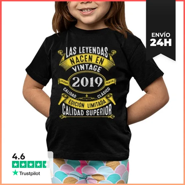 Camiseta Clásica Para Niños Las Leyendas Nacen En Vintage 2019