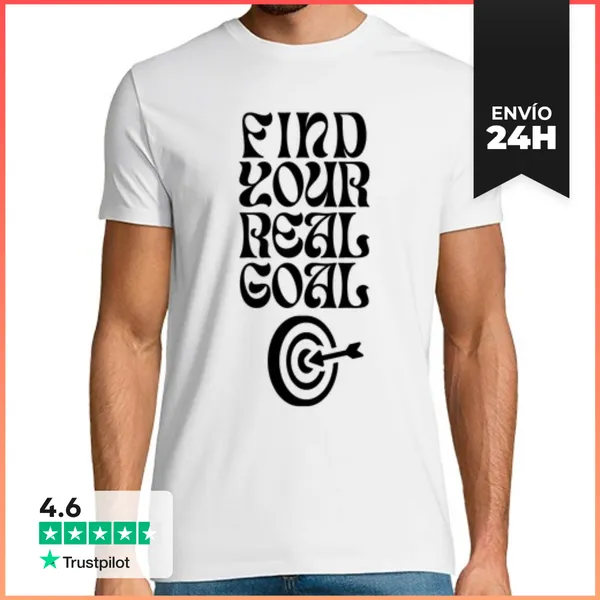 Camiseta Hombre Clásica Encuentra Tu Verdadero Objetivo