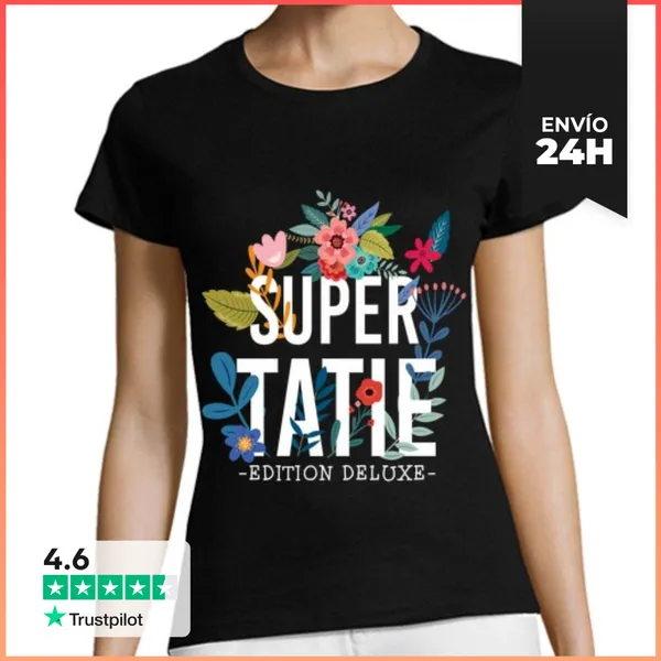 Camiseta Mujer Clásica Idea De Cumpleaños De Súper Tía Para Lo