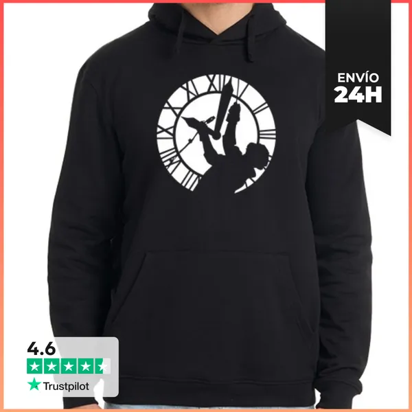 Sudadera Unisex Con Capucha Doc En La Torre Del Reloj - Regreso