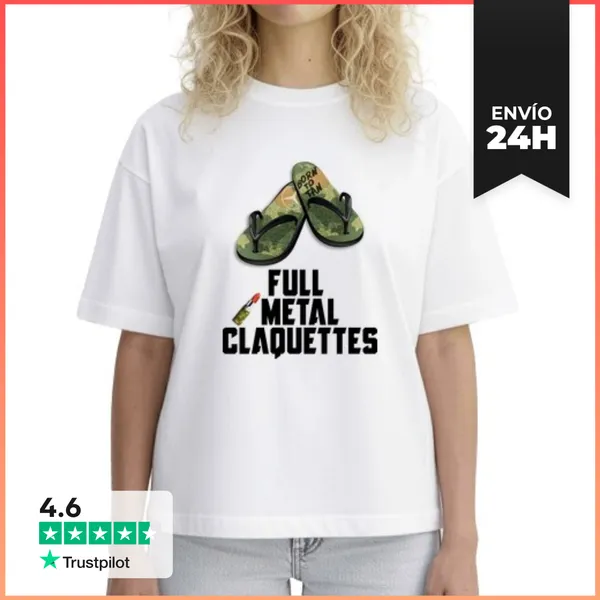 Camiseta Mujer Boxy Metal Completo LaTostadora