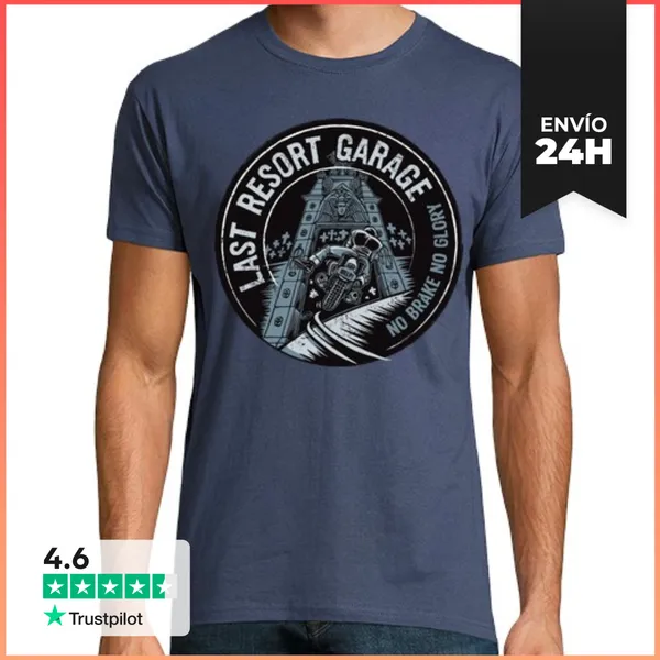 Camiseta Hombre Clásica Garaje De Último Recurso LaTostadora