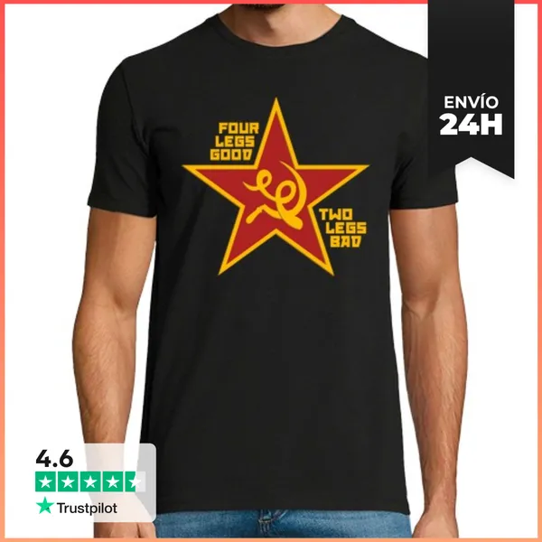 Camiseta Hombre Clásica Four Legs Good LaTostadora