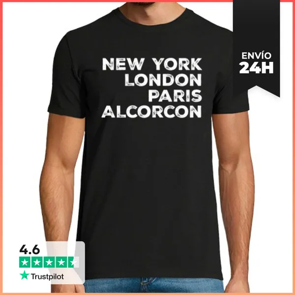 Camiseta Hombre Clásica Alcorcon Madrid LaTostadora