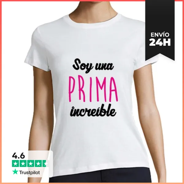 Camiseta Mujer Clásica Camiseta : Prima - Primo LaTostadora