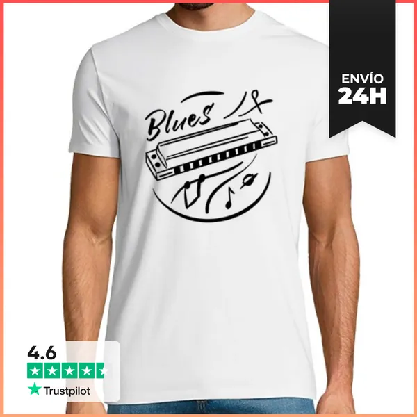 Camiseta Hombre Clásica Armónica De Blues, Chicago Blues, Mejor,