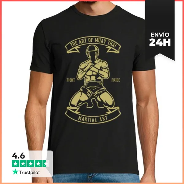 Camiseta Hombre Clásica The Art Of Muay Thai LaTostadora