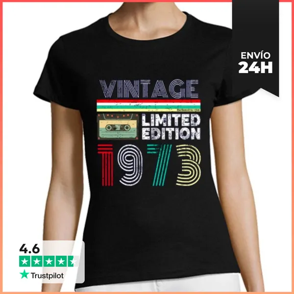 Camiseta Mujer Clásica 1973 Vintage - Limited Edition LaTostadora