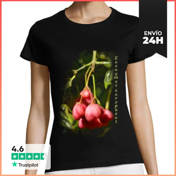 Camiseta Mujer Clásica BONETERO FONDO NEGRO LaTostadora