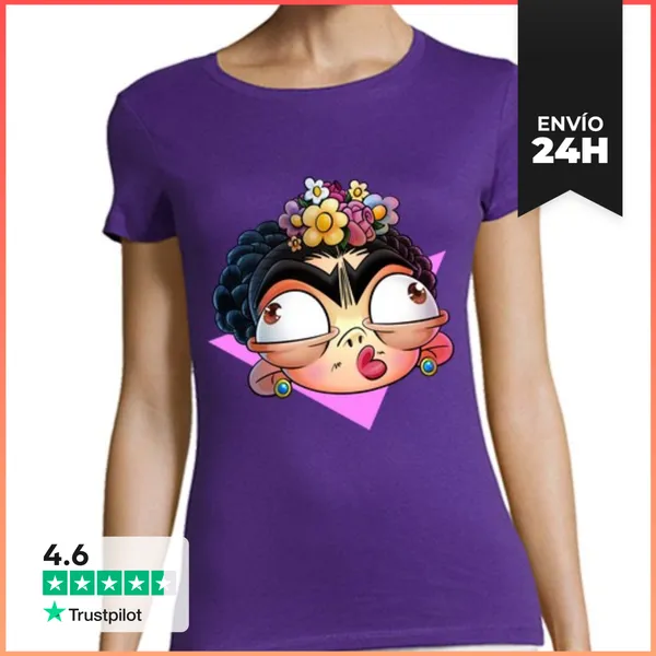 Camiseta Mujer Clásica FIrDa KhAlo LaTostadora