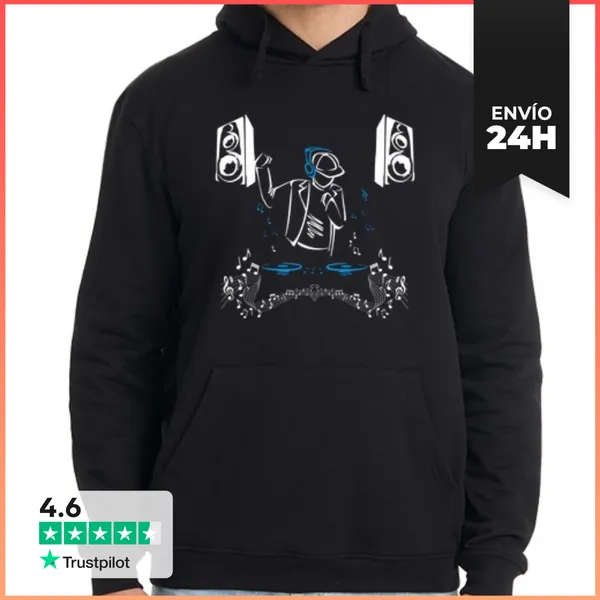 Sudadera Unisex Con Capucha DJ LaTostadora