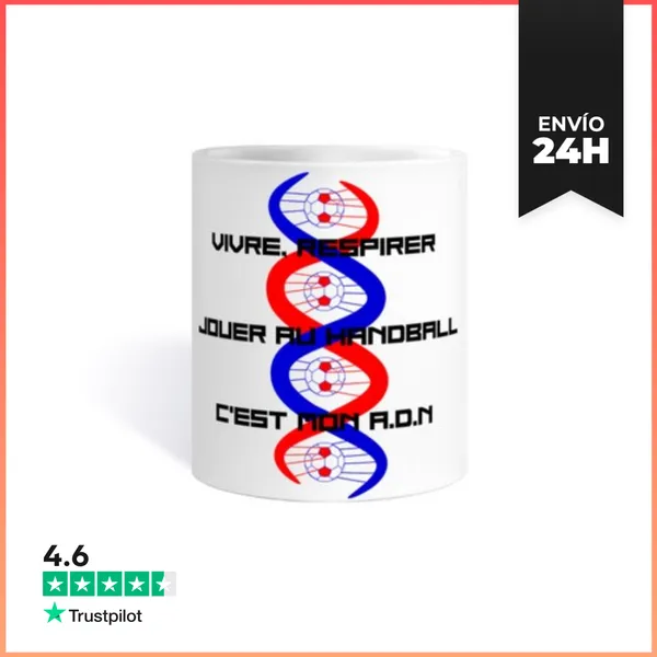 Taza Regalo Balonmano Pasión En Mi ADN LaTostadora