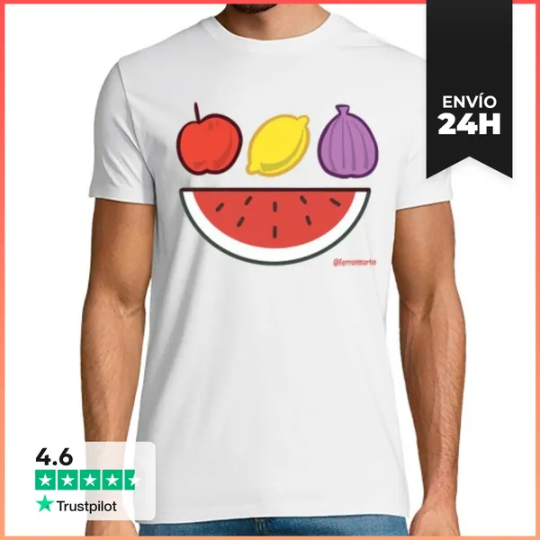 Camiseta Hombre Clásica Fruta LaTostadora