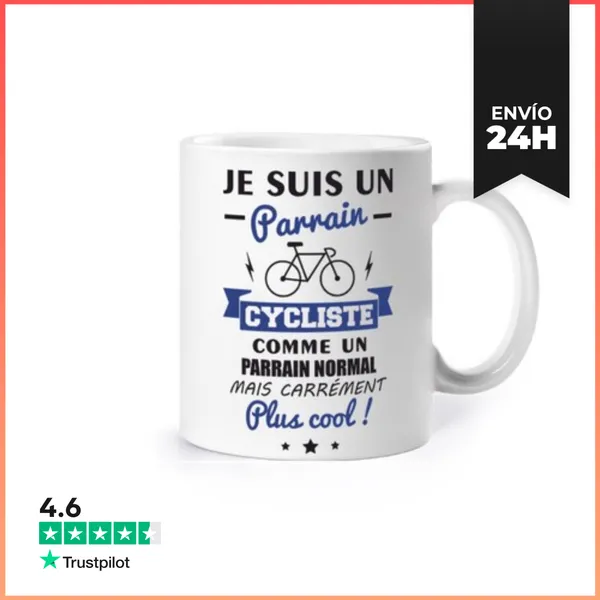 Taza Padrino Ciclista Bicicleta Ciclismo Hum LaTostadora