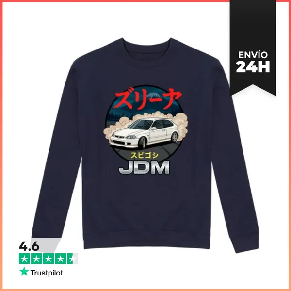 Sudadera Unisex JDM CIVIC LaTostadora