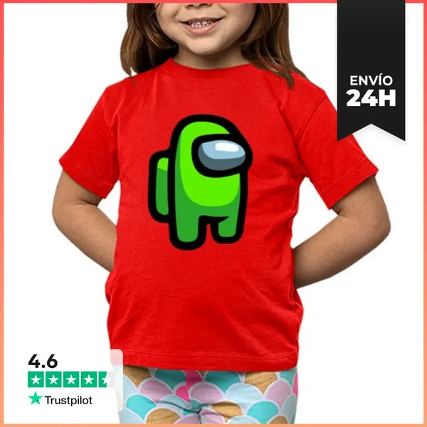 Camiseta Clásica Para Niños Among Us, Verde LaTostadora