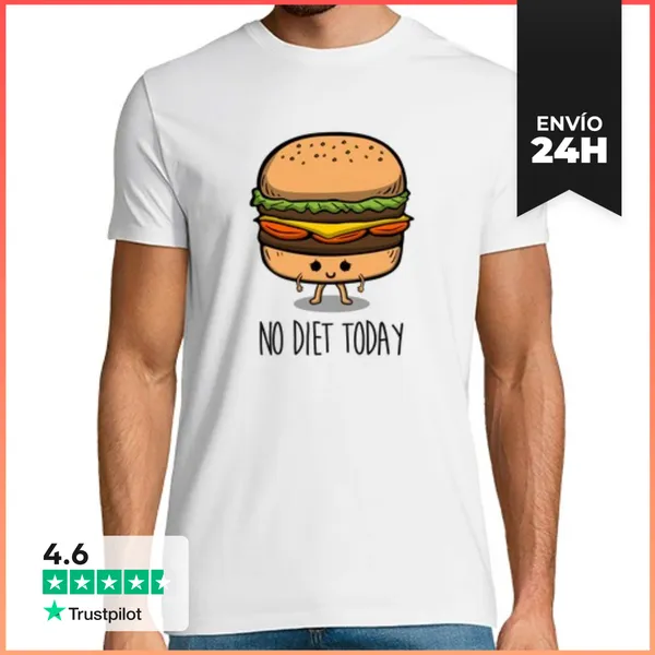 Camiseta Hombre Clásica No Diet Today LaTostadora
