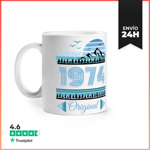 Taza Vintage Montaña Original 1974 LaTostadora