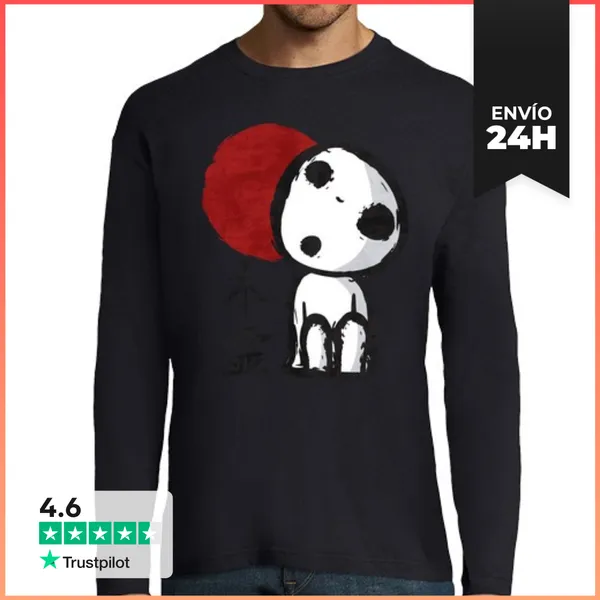 Camiseta Hombre Manga Larga Espíritu Del Árbol (Kodama)