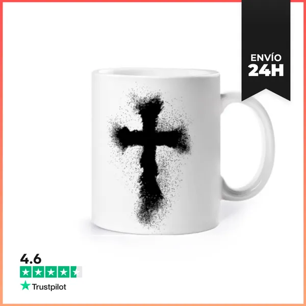 Taza Salpicadura De La Cruz Cristiana LaTostadora