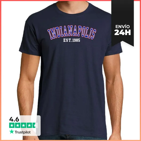 Camiseta Hombre Clásica Indianápolis Est 1985 LaTostadora