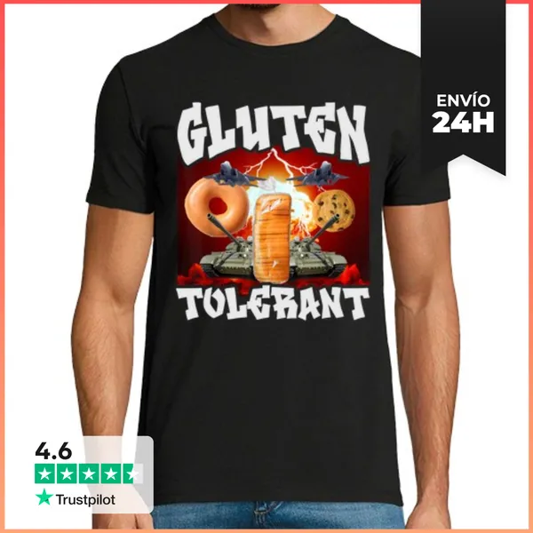 Camiseta Hombre Clásica Meme Pirata Divertido Tolerante Al Glut