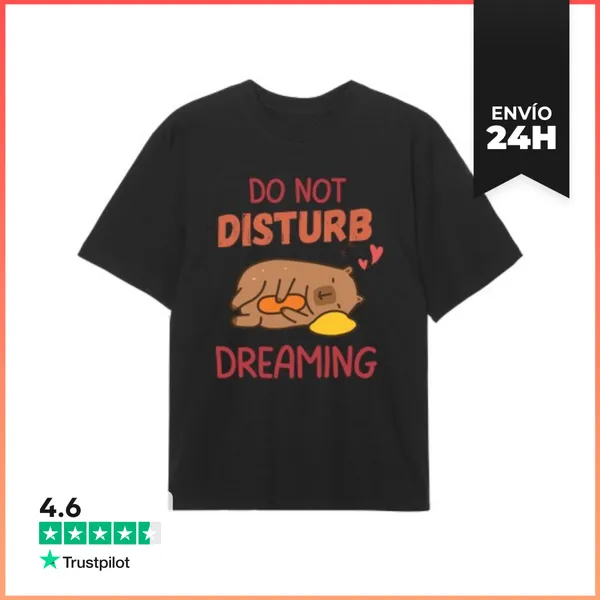 Camiseta Oversize Modo De Siesta Del Oso Soñador Activado