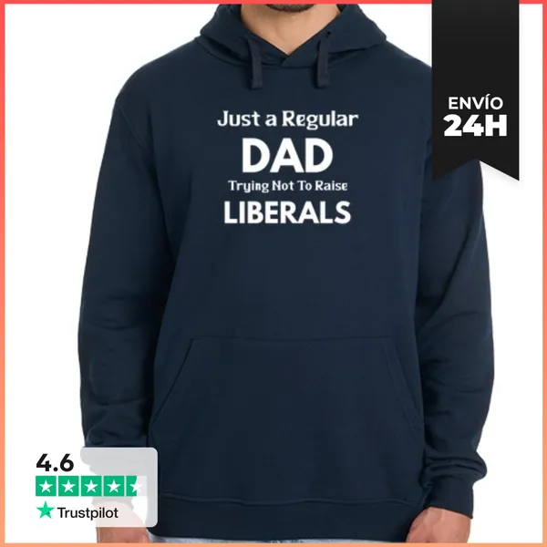 Sudadera Unisex Con Capucha Papá Regular Tratando De No Criar
