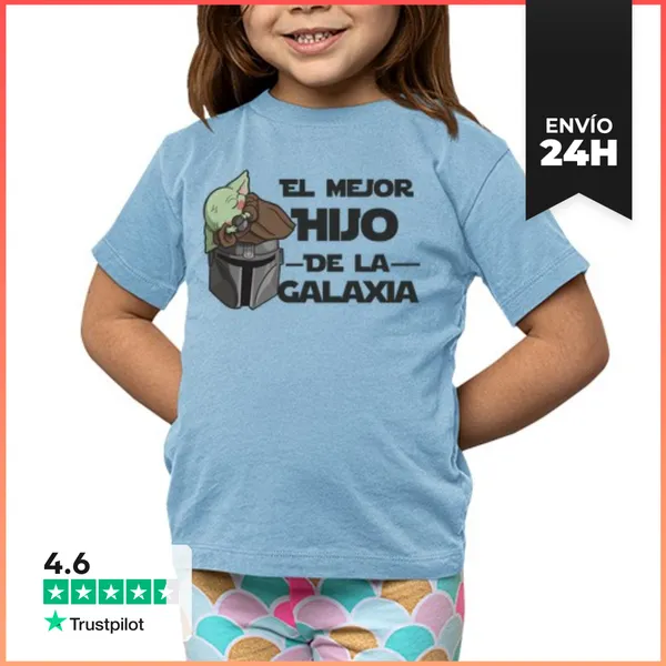 Camiseta Clásica Para Niños El Mejor Hijo De La Galaxia