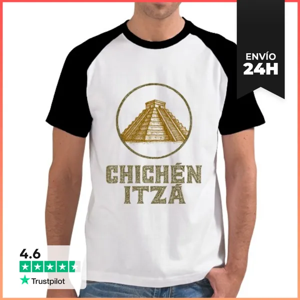 Camiseta Hombre, Estilo Béisbol Chichén Itzá LaTostadora