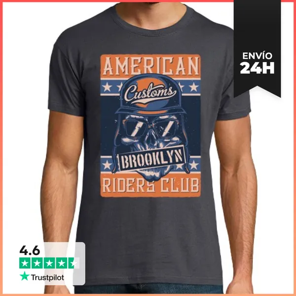 Camiseta Hombre Clásica Brooklyn Riders Club LaTostadora