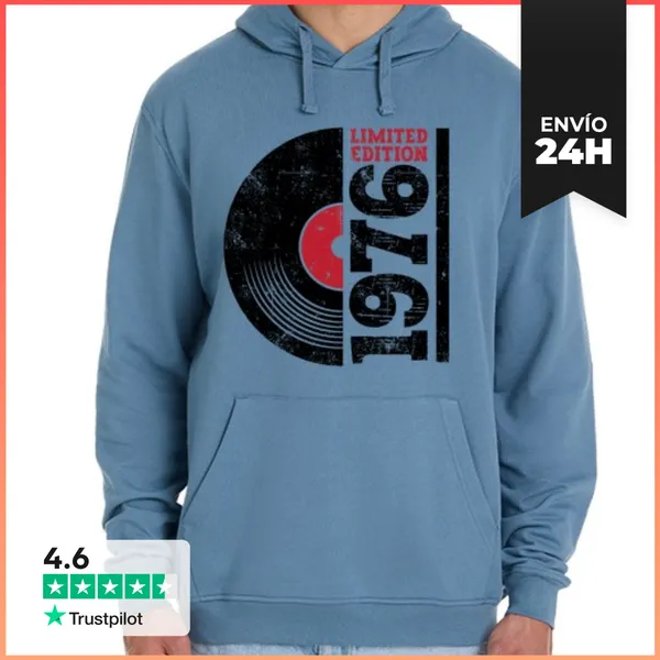 Sudadera Unisex Con Capucha 1976 50 Aniversario LaTostadora