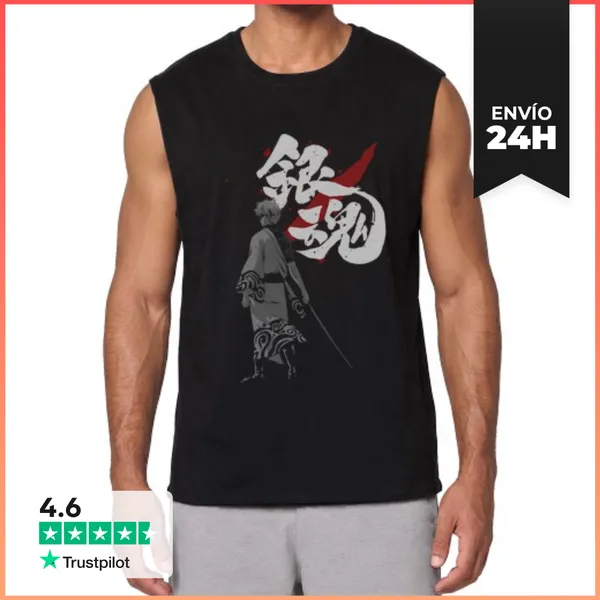 Camiseta Sin Mangas Sakata Gintoki LaTostadora