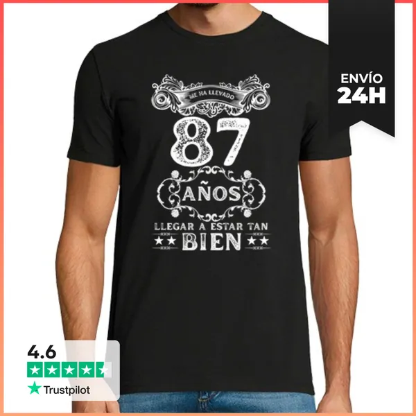 Camiseta Hombre Clásica Me Ha Llevado 87 Años Llegar A Estar Tan