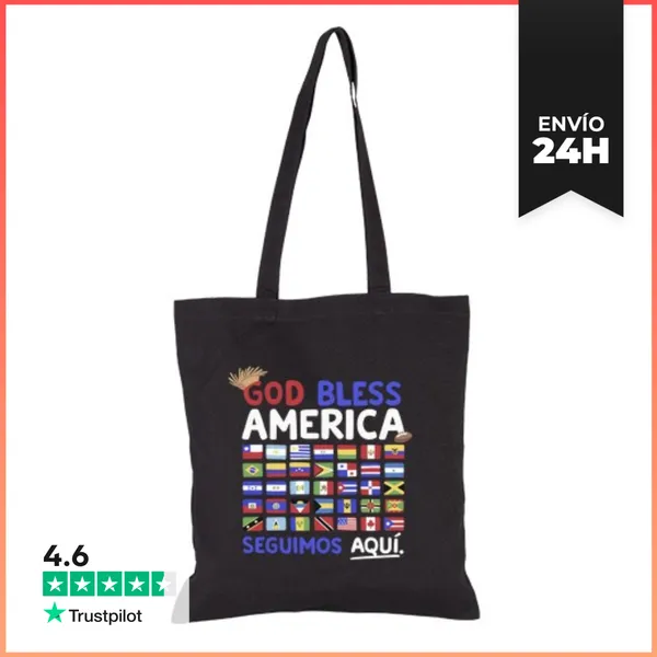 Bolsa De Tela God Bless America LaTostadora