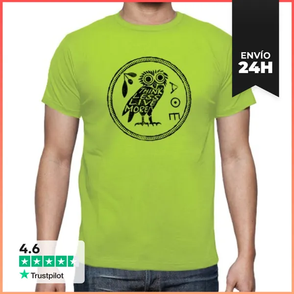 Camiseta Hombre Clásica Think Less Live More LaTostadora