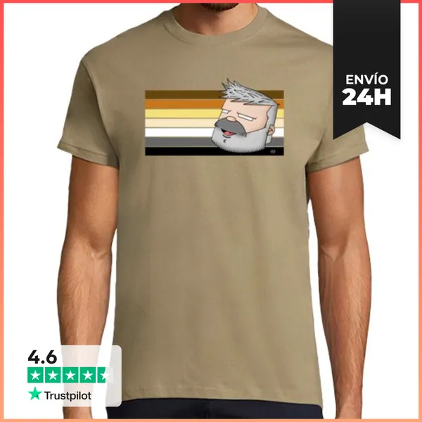 Camiseta Hombre Clásica BANDERA BEAR CANOSO LaTostadora
