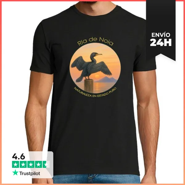 Camiseta Hombre Clásica Cormorán LaTostadora
