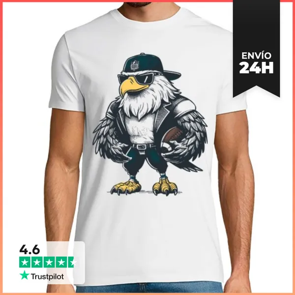 Camiseta Hombre Clásica ÁGUILA FÚTBOL AMERICANO FOOTBALL