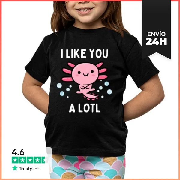 Camiseta Clásica Para Niños Me Gustas Mucho Ajolote Divertido