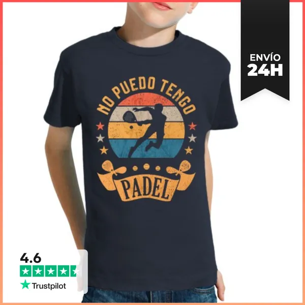 Camiseta Clásica Para Niños No Puedo Sigo Padel Divertido