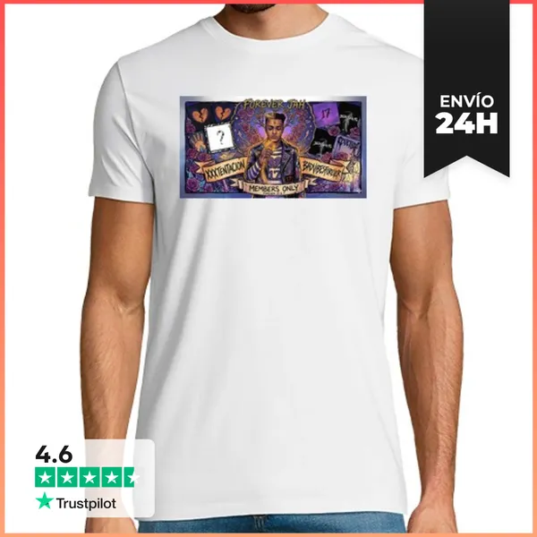 Camiseta Hombre Clásica Xxxtentacion Forever Corta Hombre
