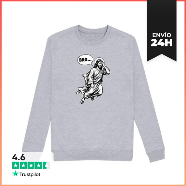 Sudadera Unisex Cara De Jesús Facepalm Sátira - Meme De Reacción