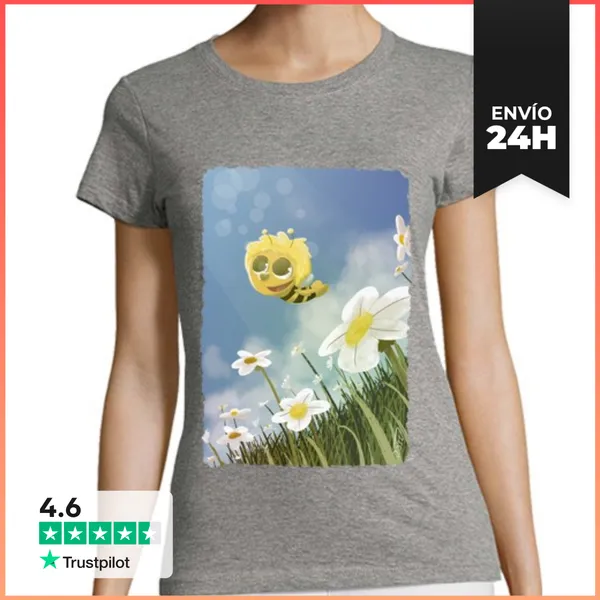 Camiseta Mujer Clásica La Abeja Maya LaTostadora
