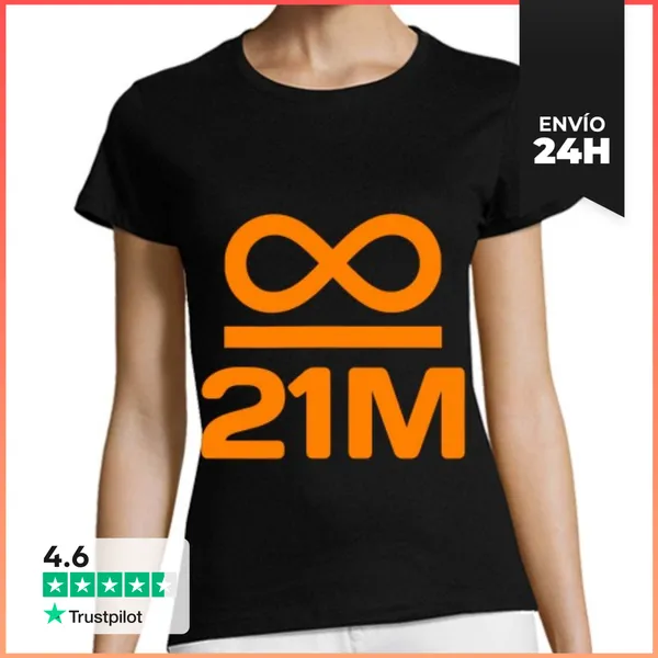 Camiseta Mujer Clásica Todo Dividido Por 21 Millones LaTostadora