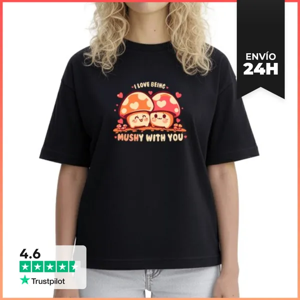 Camiseta Mujer Boxy Siendo Cariñosa Contigo - Camiseta De Mujer
