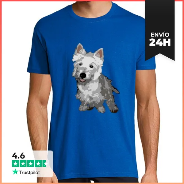 Camiseta Hombre Clásica Camiseta Westy Azul LaTostadora