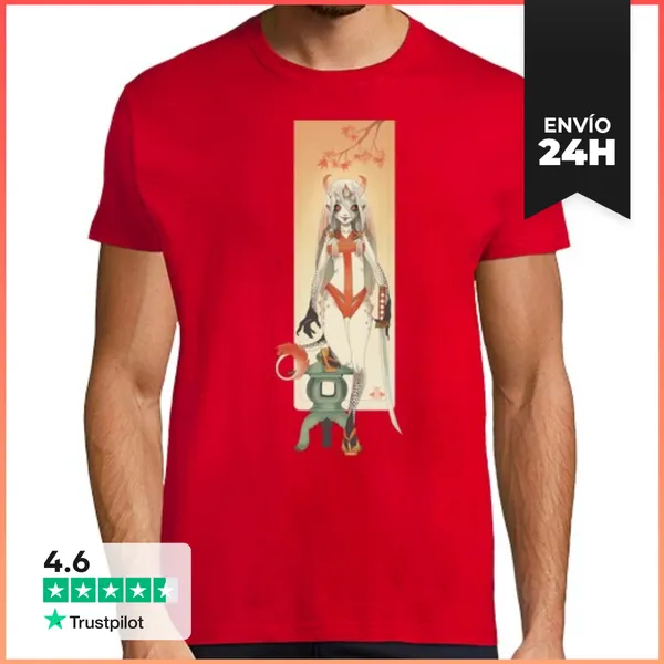 Camiseta Hombre Clásica Oni Shiro LaTostadora